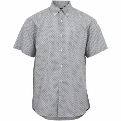 Carnét Ash Herre Kortærmet skjorte Plus Size - Grey AOP