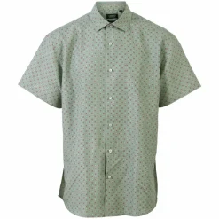 Carnét Bernhard Herre Kortærmet skjorte Plus Size - Iceberg Green