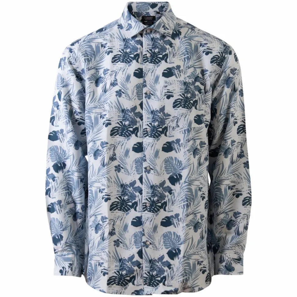Carnét Bernhard Herre Skjorte Plus Size - Blue Heaven