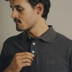 Carnét Mathieu Herre Polo - Dark Grey Melange