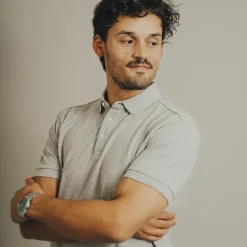 Carnét Mathieu Herre Polo - Grey Melange