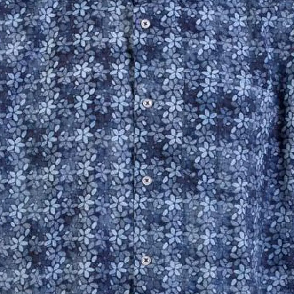 Carnét Nikolai Herre Kortærmet skjorte - Medium Dark Blue