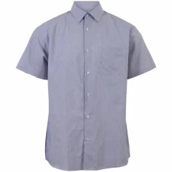 Carnét Oak Herre Kortærmet skjorte - Navy Stripe
