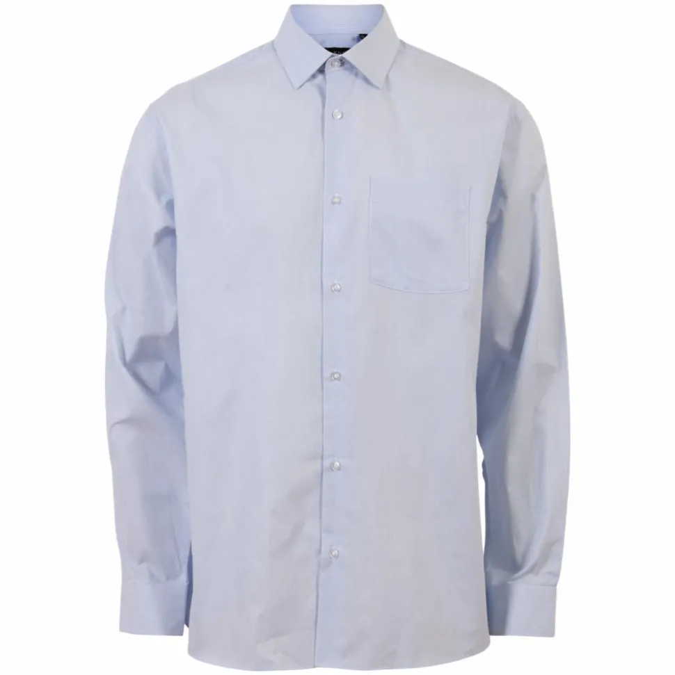 Carnét Oak Herre Skjorte - Light Blue Stripe