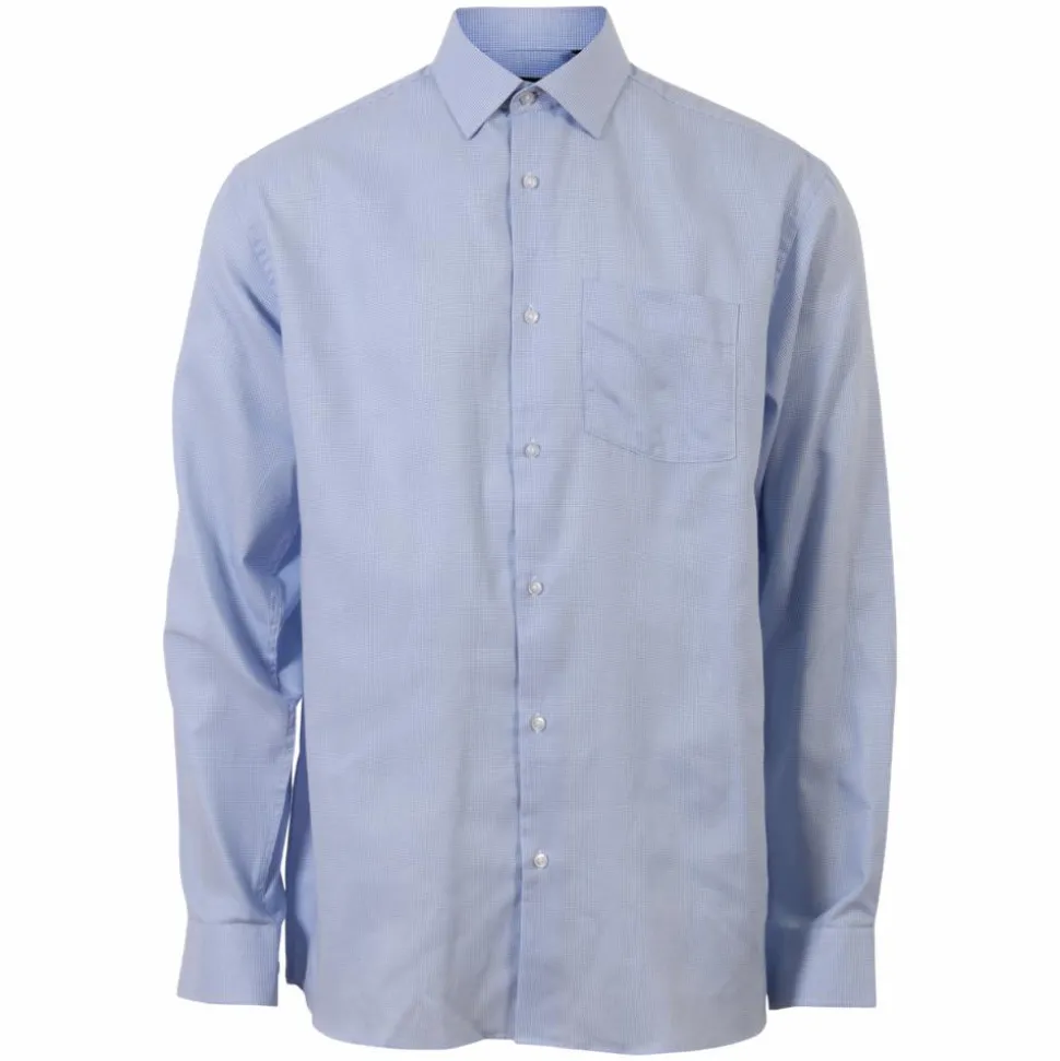 Carnét Oak Herre Skjorte - Light Blue Check