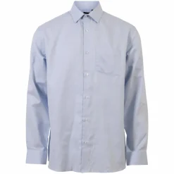 Carnét Oak Herre Skjorte - Medium Blue Structure