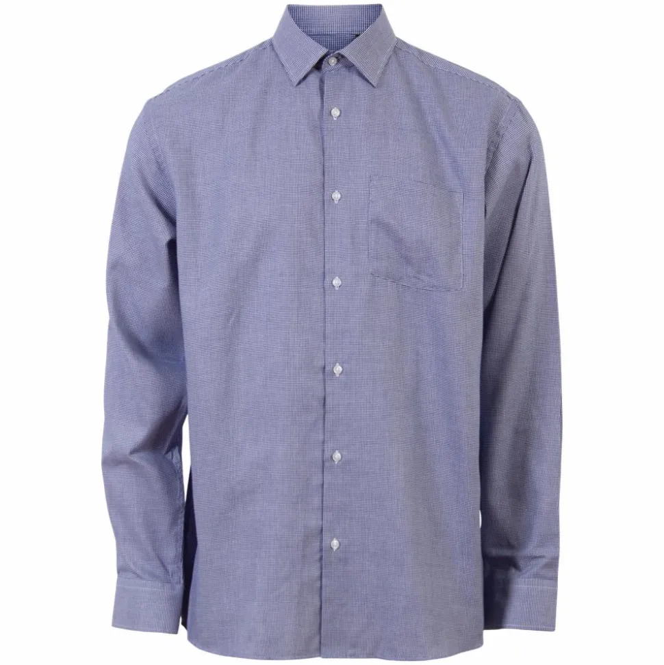 Carnét Oak Herre Skjorte Plus Size - Navy Check
