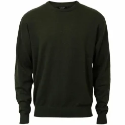 Carnét Stone Herre Striktrøje - Forest Green Mix