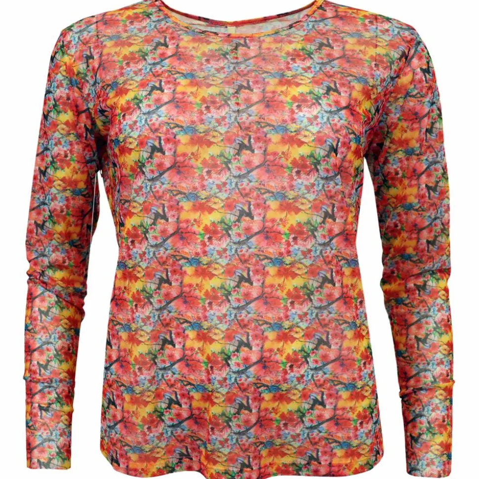 Cassiopeia Dame Bluse Plus Size - Pink Combi