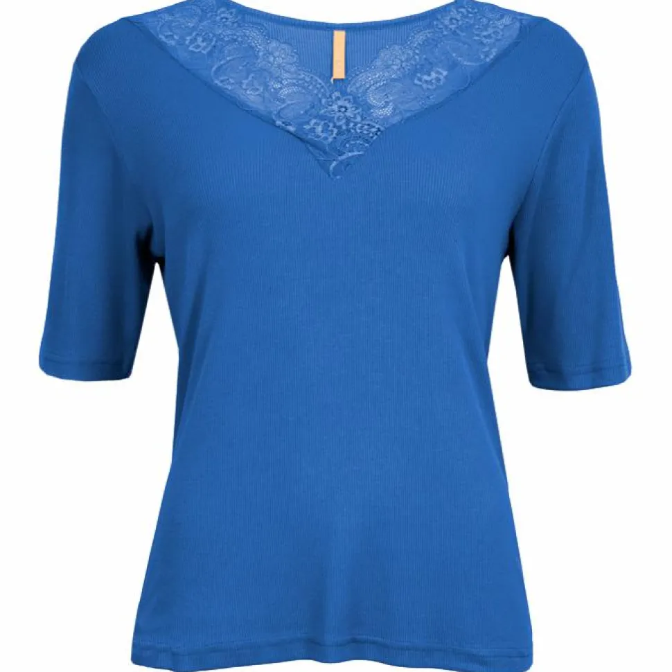 Cassiopeia Lacara Dame Bluse Plus Size - Fresh Blue