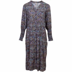 Cassiopeia Mettele Dame Kjole Plus Size - Blue Combi