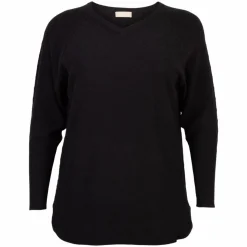 Cassiopeia Tinetta Dame Bluse Plus Size - Black