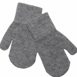 CeLaVi Børne Luffer i uldmix - Grey Melange