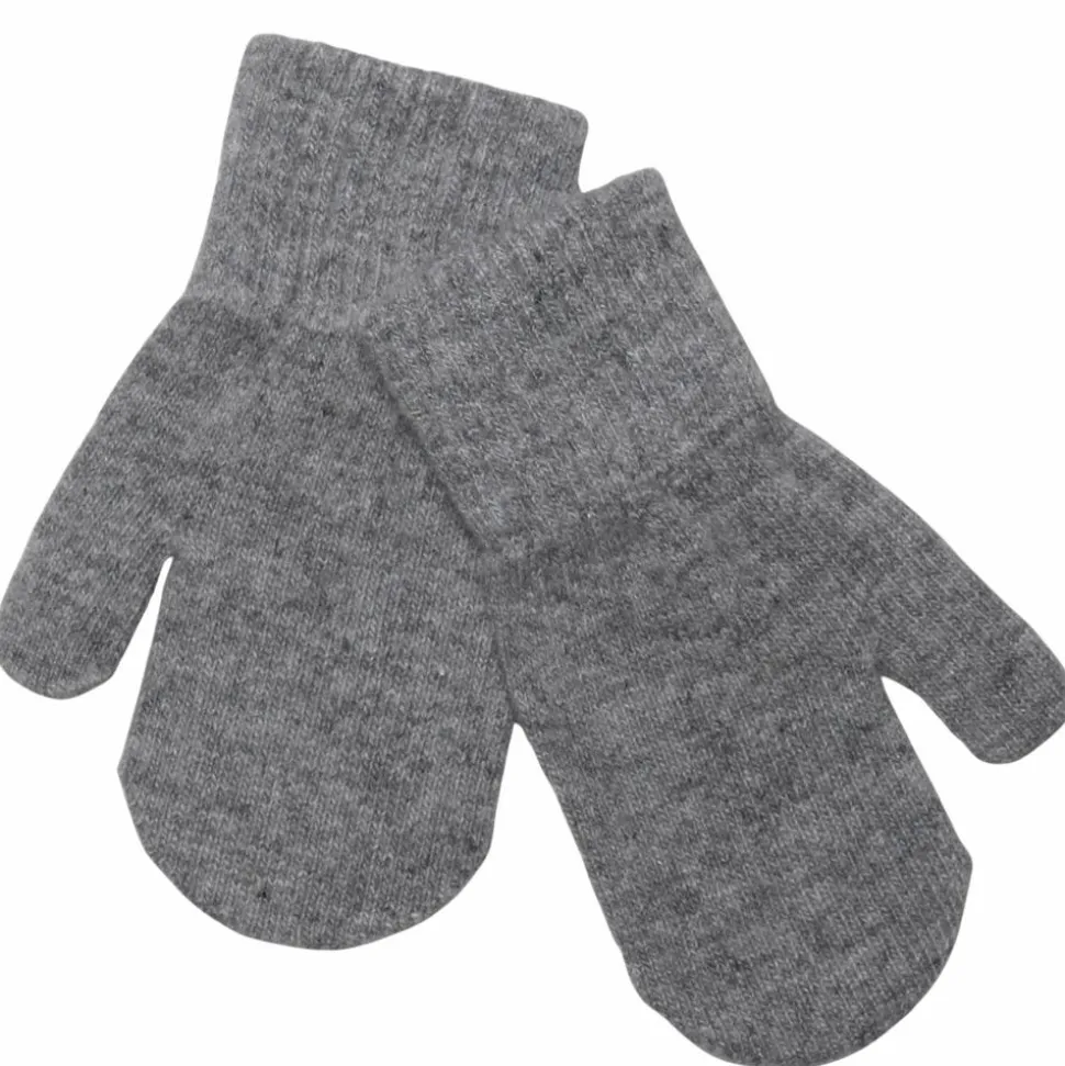 CeLaVi Børne Luffer i uldmix - Grey Melange