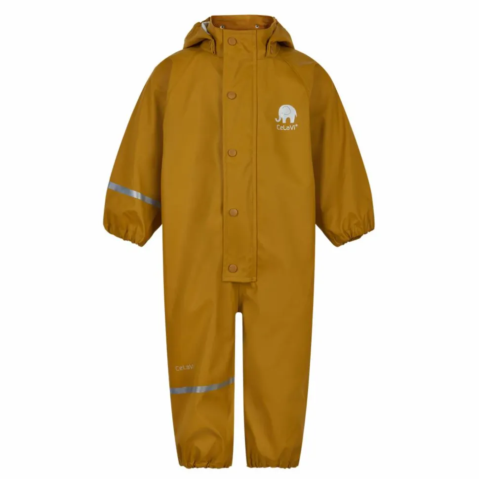 CeLaVi Børne Regndragt - Buckthorn Brown
