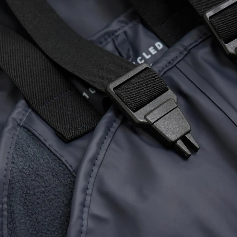 CeLaVi Børne Regnsæt m. fleece - Dark Navy