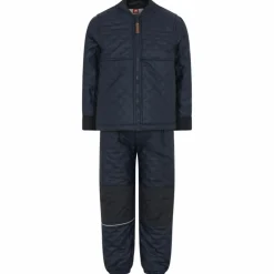 CeLaVi Børne Termosæt m. fleece - Dark Navy