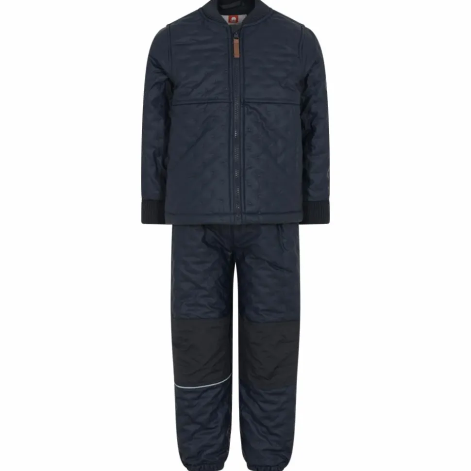 CeLaVi Børne Termosæt m. fleece - Dark Navy