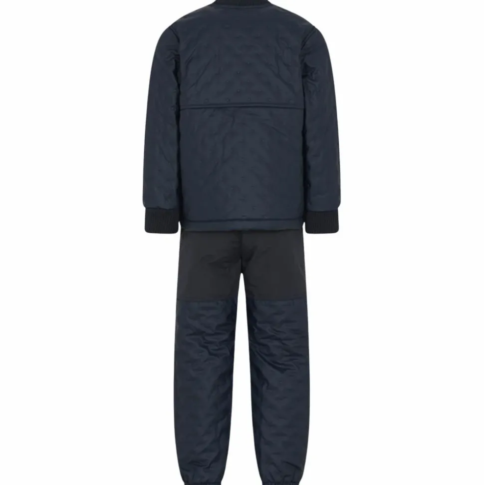 CeLaVi Børne Termosæt m. fleece - Dark Navy