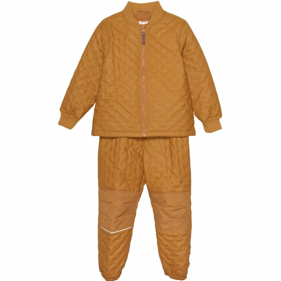 CeLaVi Børne Termosæt m. fleece - Buckthorn Brown