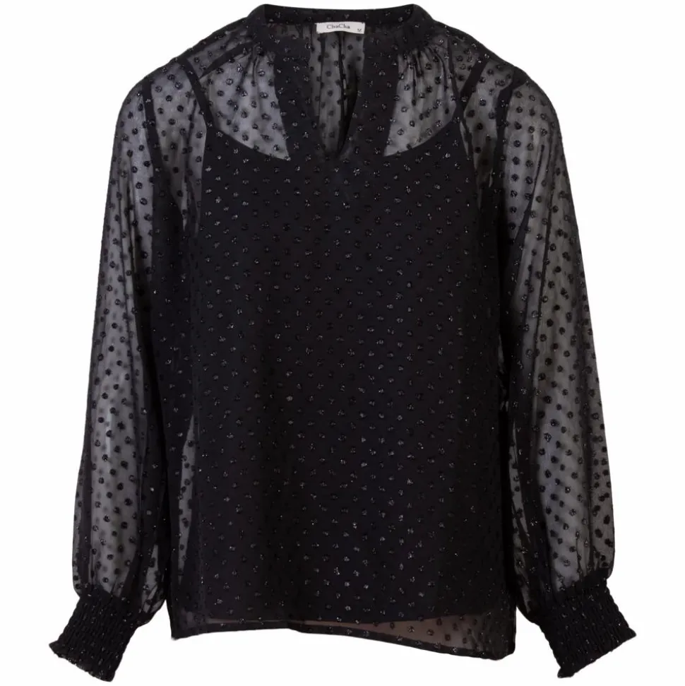 ChaCha Dame Bluse - Black