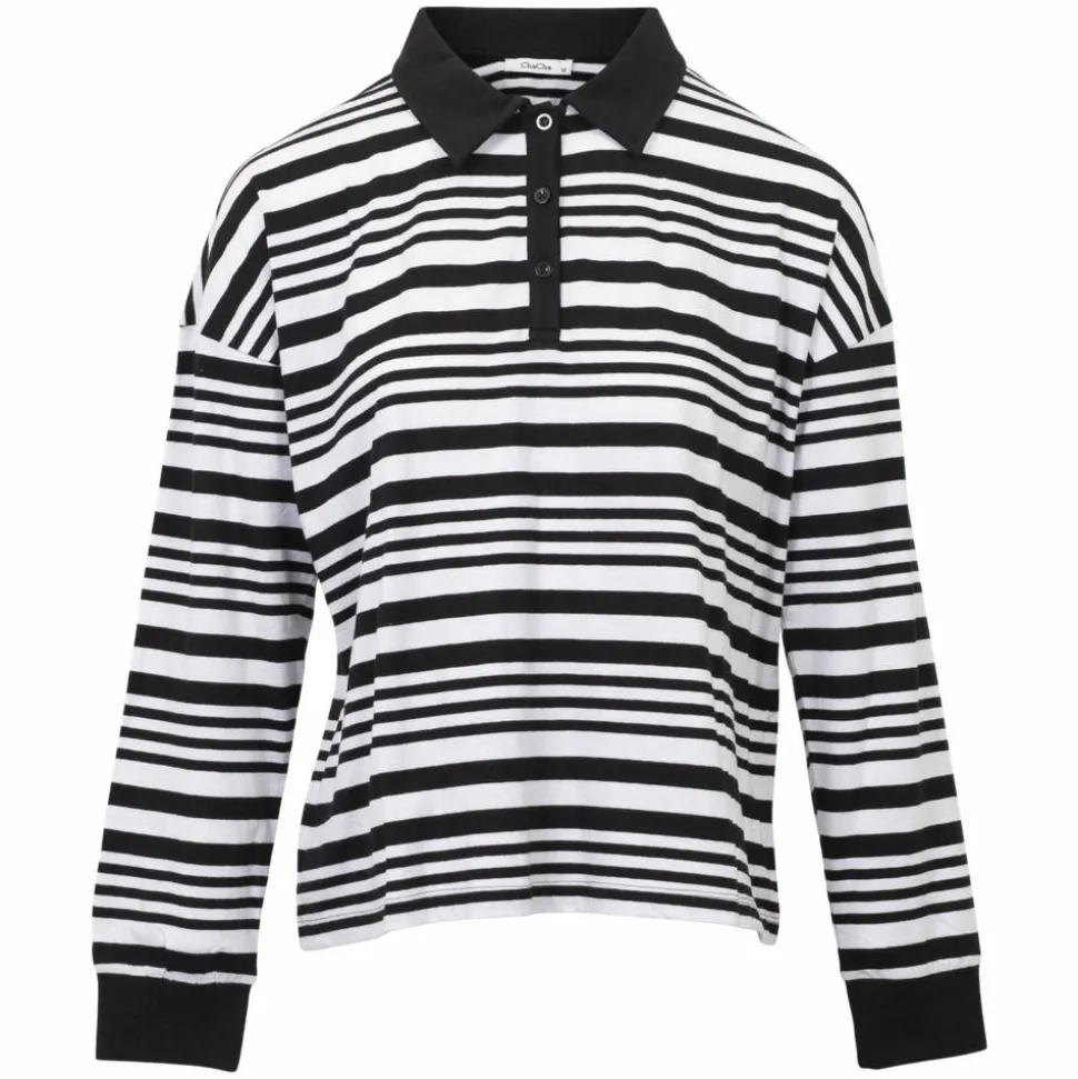 ChaCha Dame Bluse - Black/White