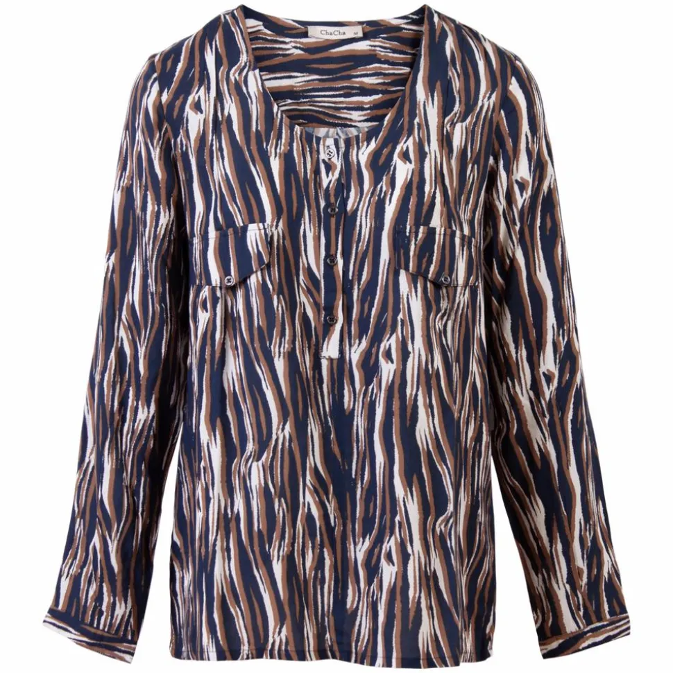 ChaCha Dame Bluse - Navy