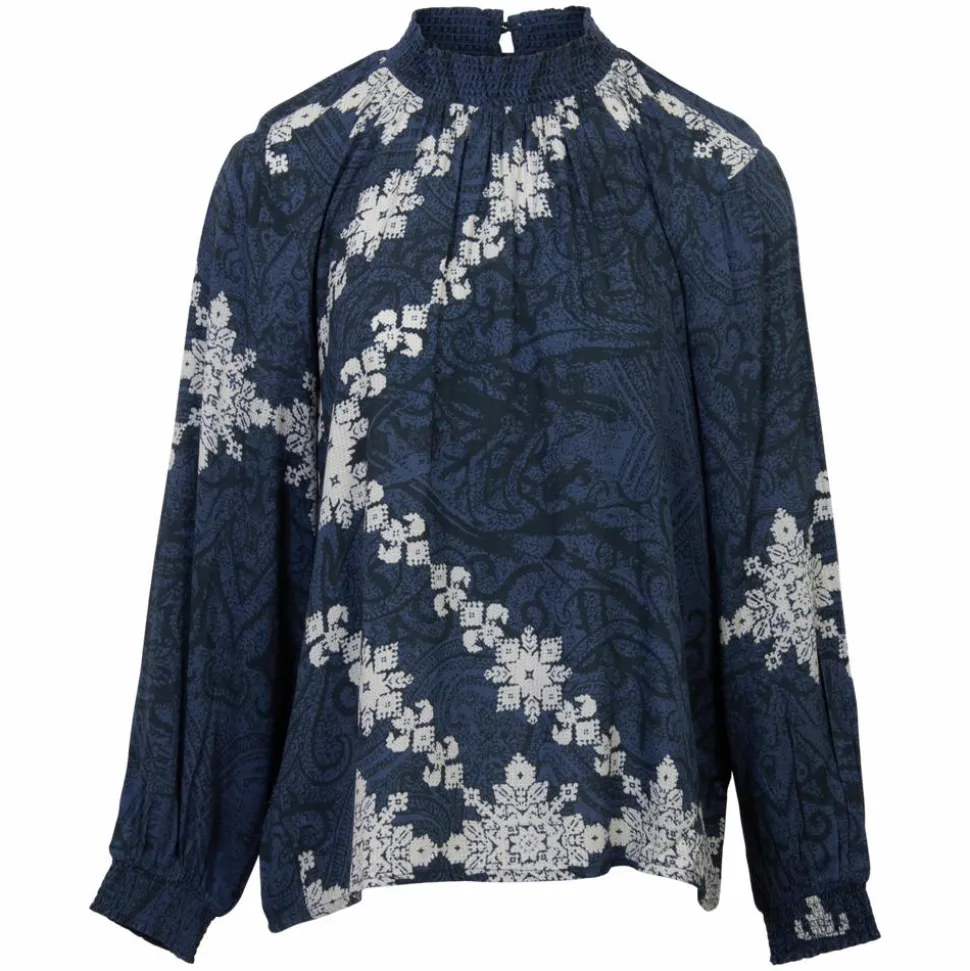 ChaCha Dame Bluse - Navy/Sort