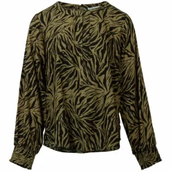 ChaCha Dame Bluse - Print 1 Khaki