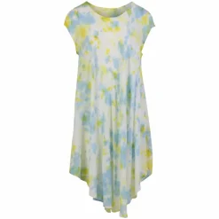 ChaCha Dame Kjole - Yellow/White/Light Blue