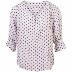 ChaCha Dame Kortærmet bluse - White