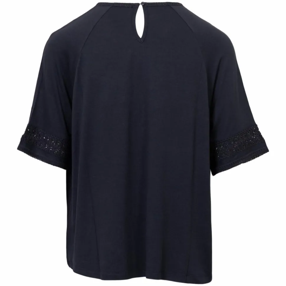 ChaCha Dame Kortærmet bluse - Navy