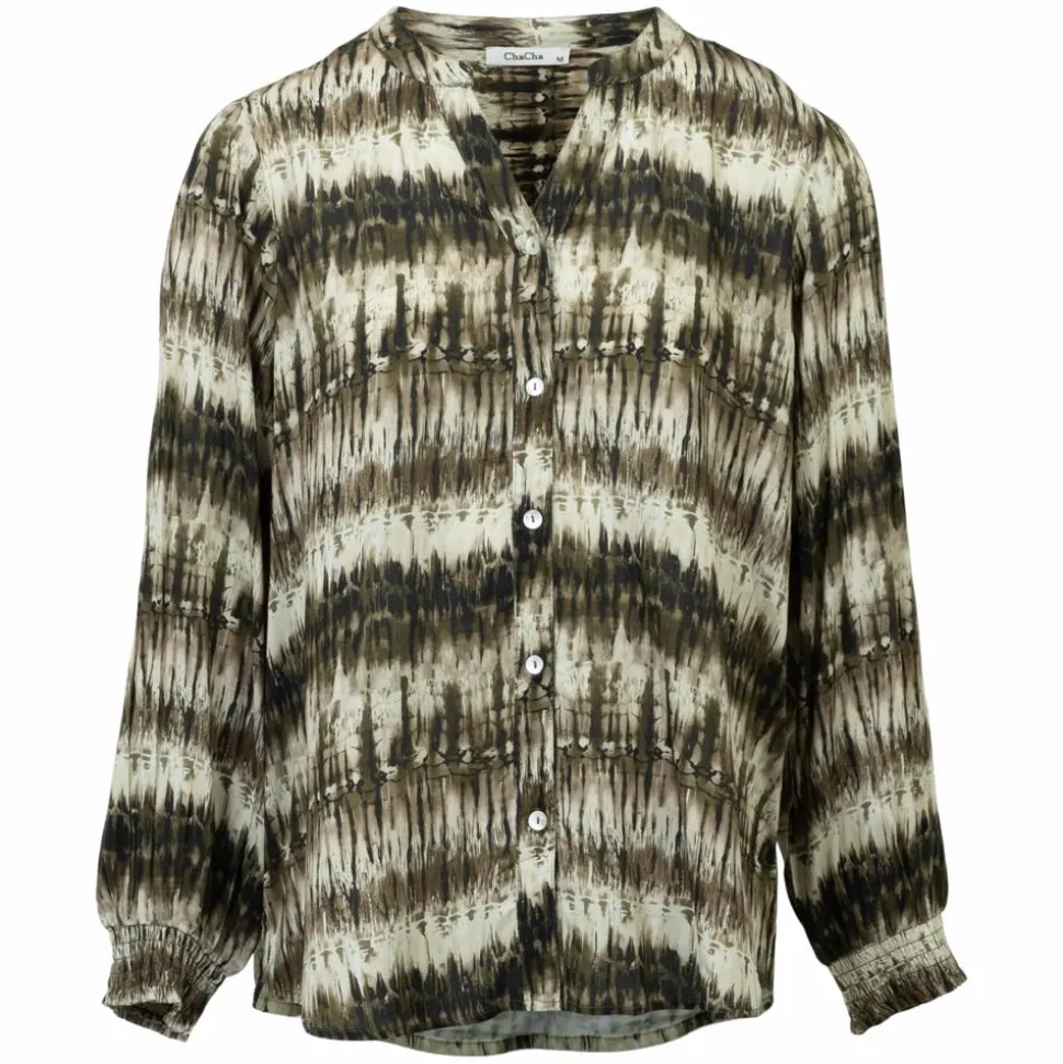 ChaCha Dame Skjorte - Khaki Combo