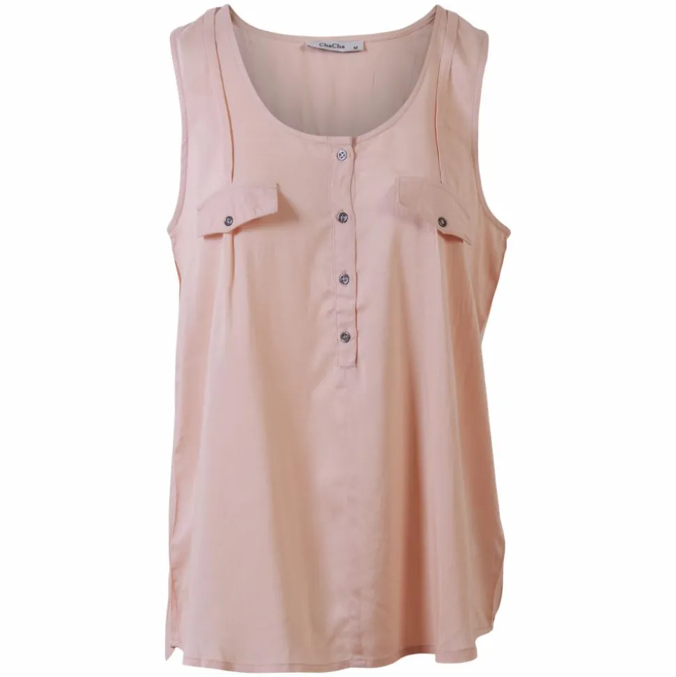 ChaCha Dame Top - Solid Rose