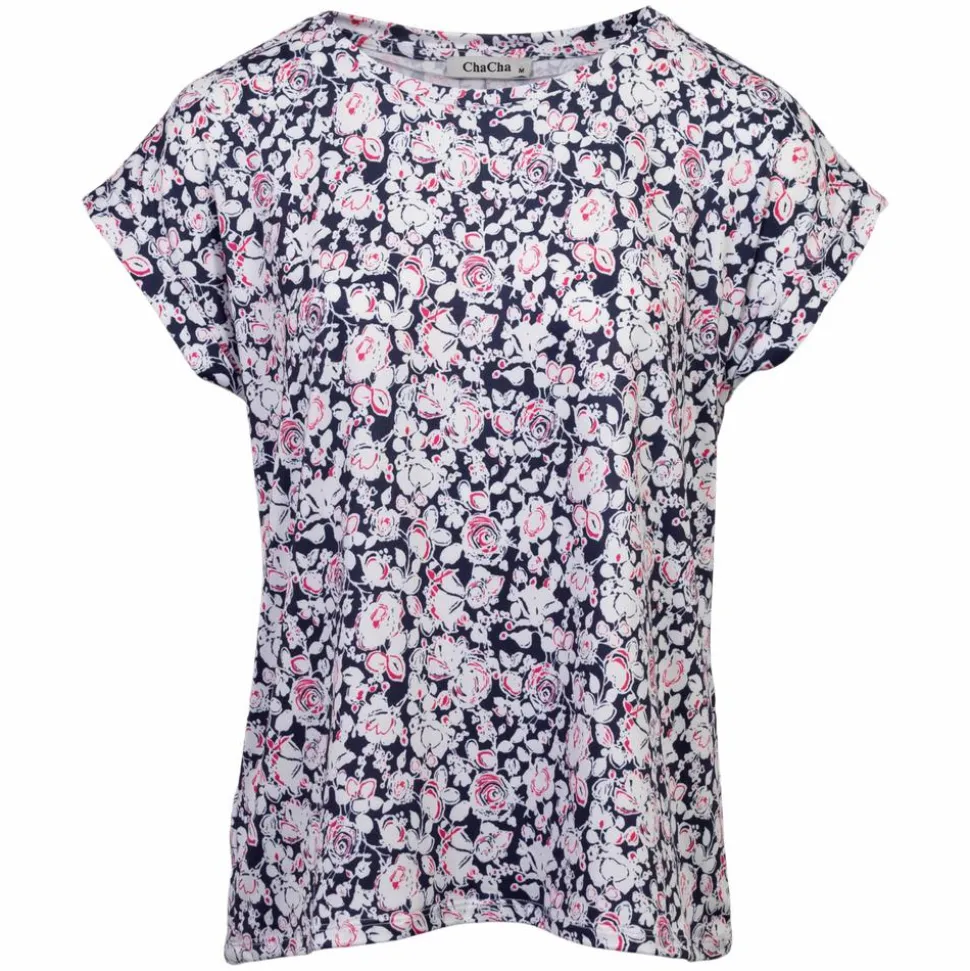 ChaCha Dame T-shirt - Print 170 Flowers