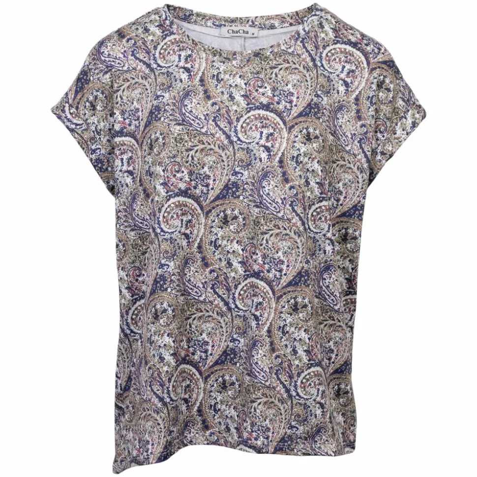 ChaCha Dame T-shirt - Print 55 paisley