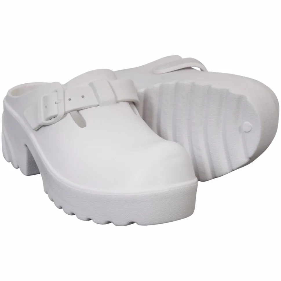 Chunky Dame Clogs - Hvid