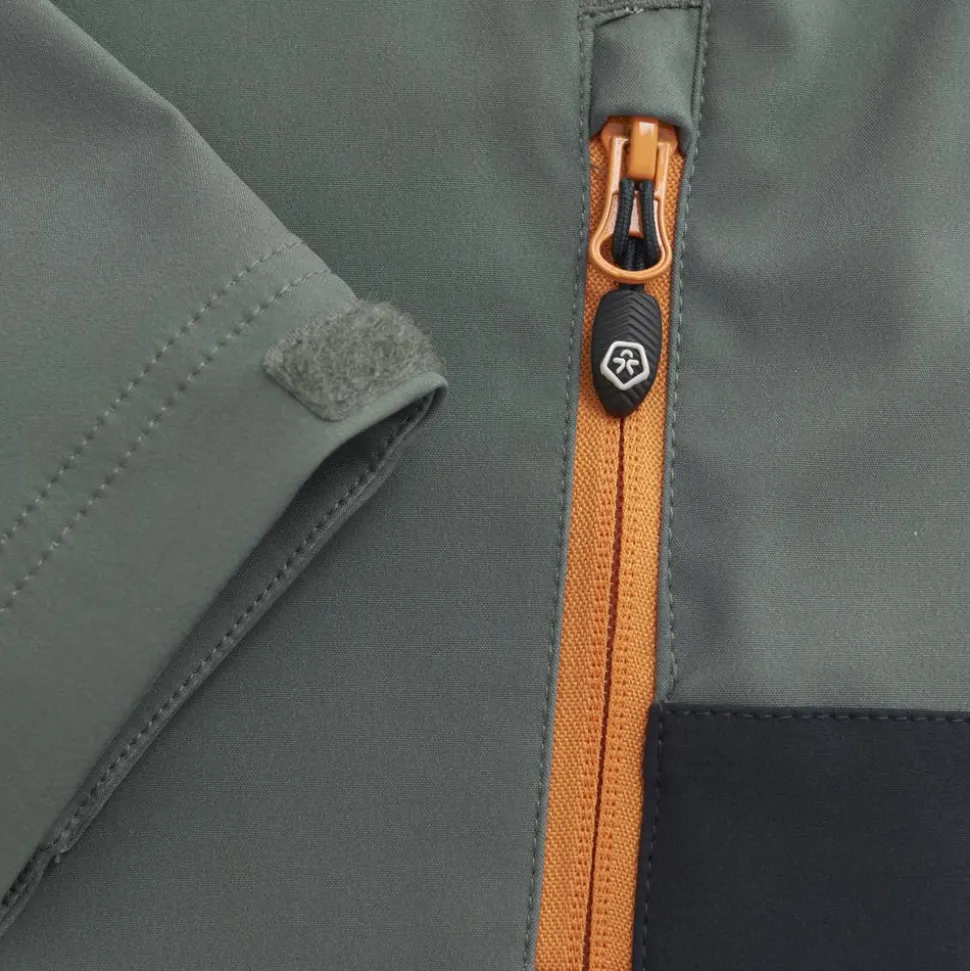 Color Kids Børne Softshell m. BIONIC-FINISH® ECO coating - Balsam Green