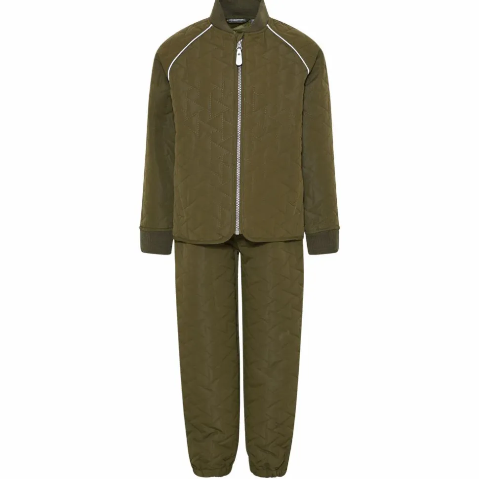 Color Kids Børne Termosæt - Dark Olive