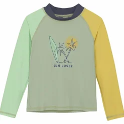 Color Kids Drenge Badebluse UV 50+ - Iceberg Green