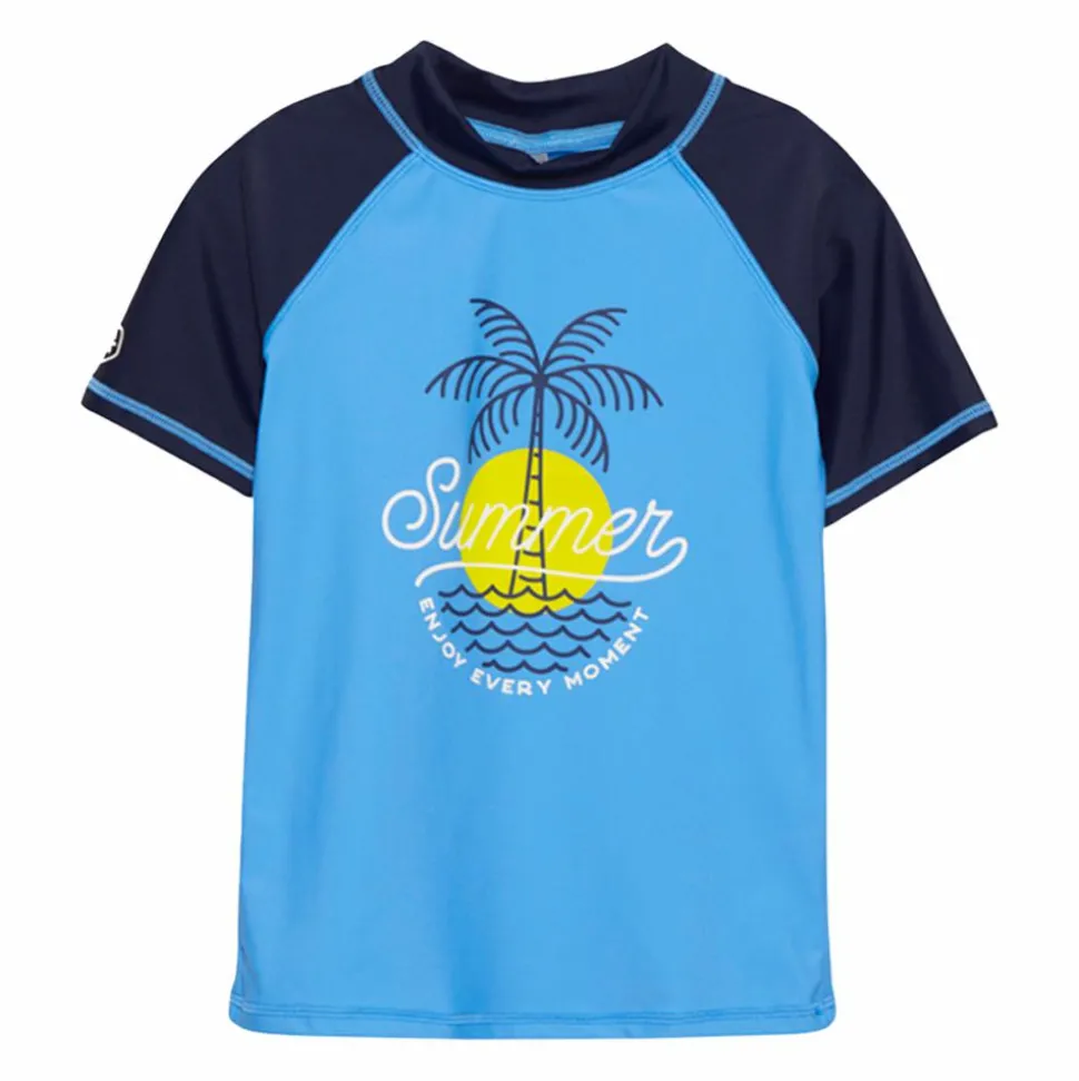 Color Kids Drenge Badebluse - Azure Blue