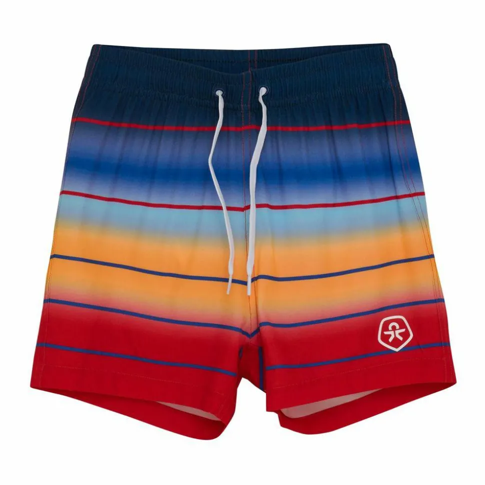 Color Kids Drenge Badebukser - Chinese Red