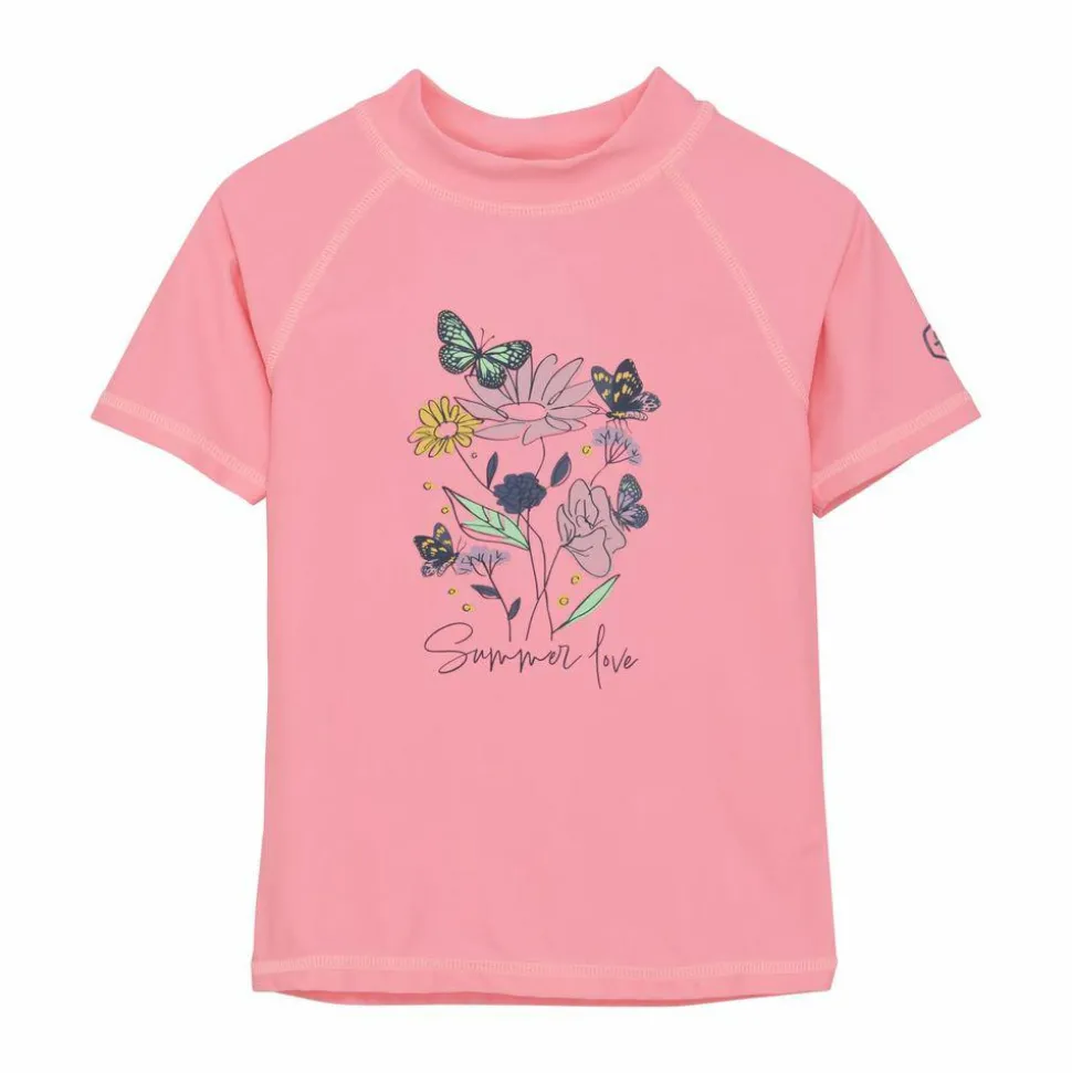 Color Kids Pige Badebluse UV 50+ - Plumeria