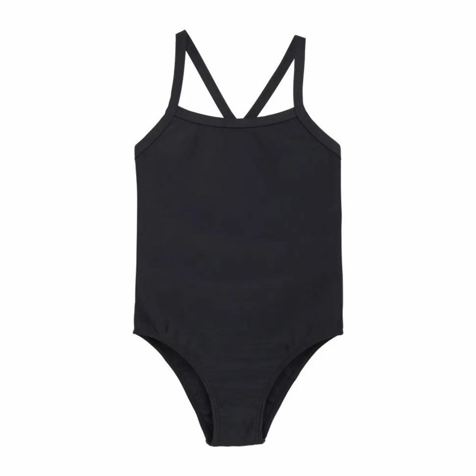 Color Kids Pige Badedragt - Black