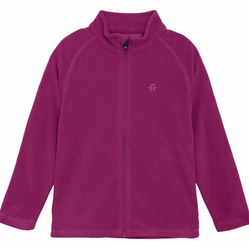 Color Kids Pige Fleecejakke - Festival Fuchsia