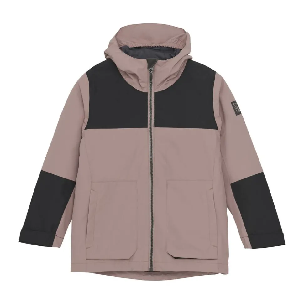 Color Kids Pige Regnjakke m. BIONIC-FINISH® ECO coating - Woodrose