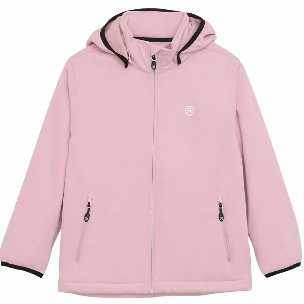Color Kids Pige Softshell - Bleached Mauve