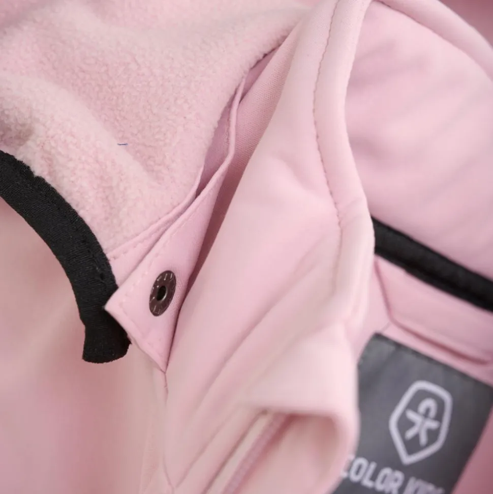 Color Kids Pige Softshell - Bleached Mauve