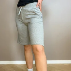 Cozy By JZ Dame Shorts i økologisk bomuld - Grey Melange