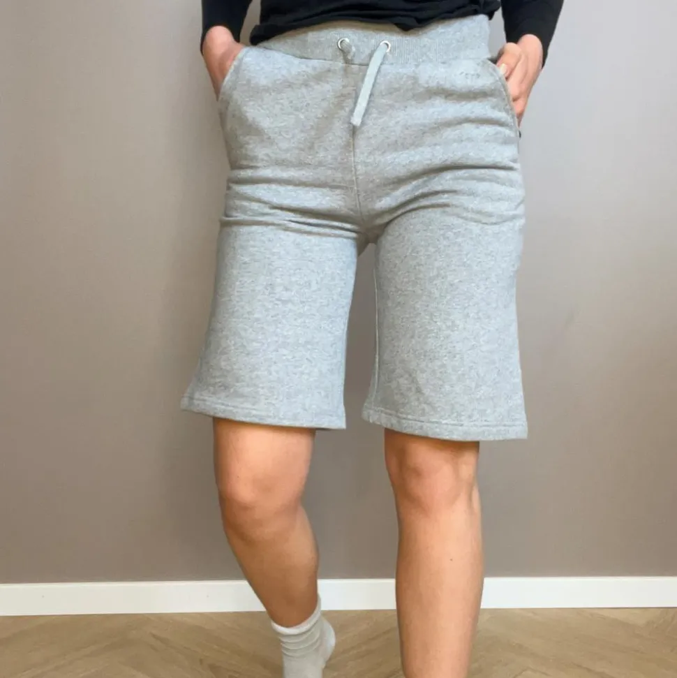 Cozy By JZ Dame Shorts i økologisk bomuld - Grey Melange